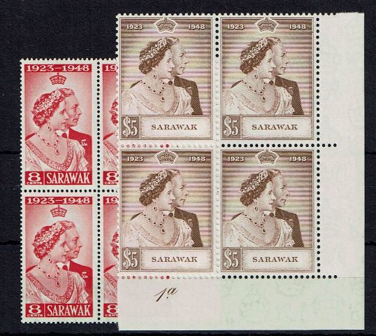 Image of Sarawak SG 165/6 UMM British Commonwealth Stamp